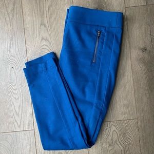 Blue cigarette pants